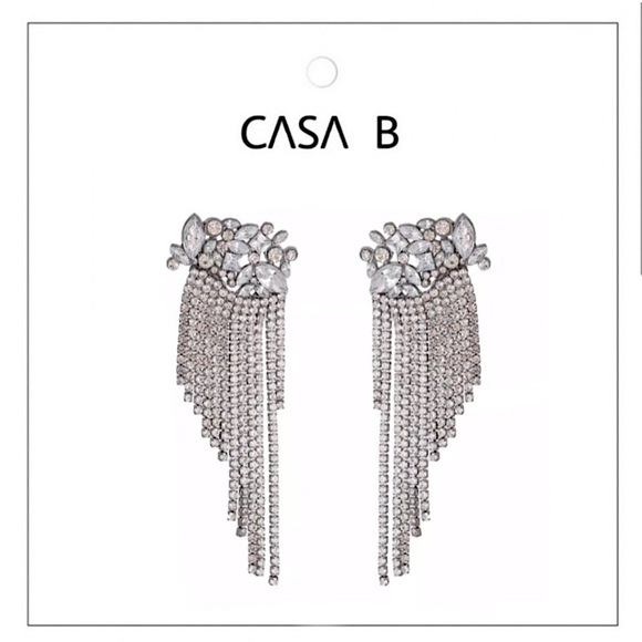 NEW to CASA BMarchesa Crystal Duster Earrings